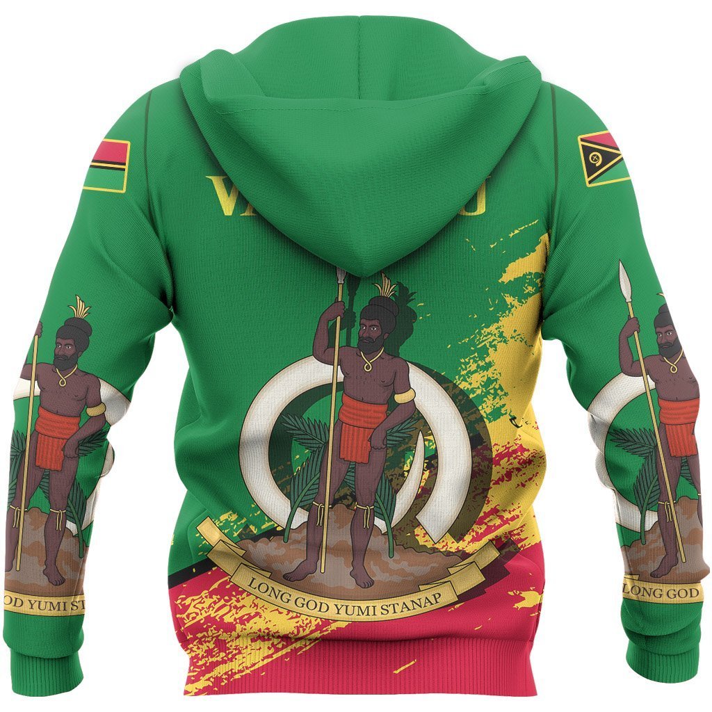 Vanuatu Hoodie Vanuatu Flag Coat of Arms Special - Polynesian Pride