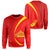 Hawaiian Mauna Kea Polynesian Sweatshirt - Circle Style - Black Unisex Red - Polynesian Pride