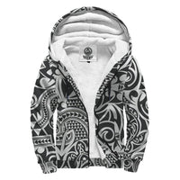 White Polynesian Sherpa Hoodie White - Polynesian Pride
