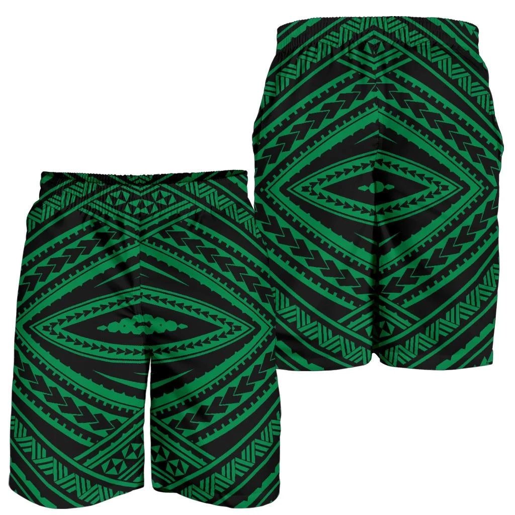 Polynesian Tatau Green Men's Short Men's Shorts Green - Polynesian Pride