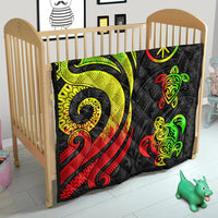 Hawaii Premium Quilt - Reggae Tentacle Turtle - Polynesian Pride