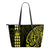 Hawaii Coat of Arms Yellow Small Leather Tote Yellow - Polynesian Pride