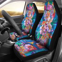 Hibiscus And Turtle Car Seat Covers - Polynesian Pride