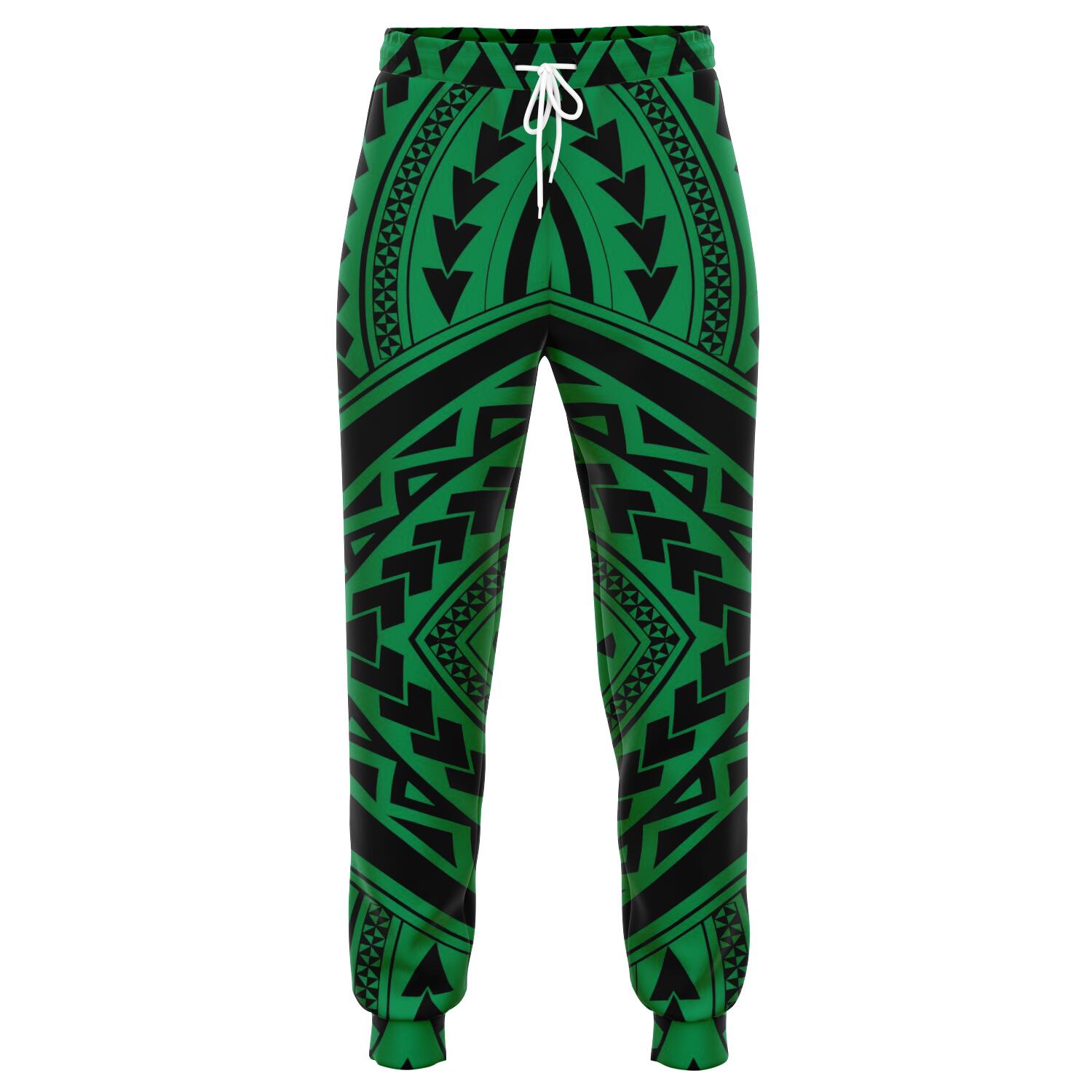 Polynesian Tradition Green Joggers Unisex Green - Polynesian Pride