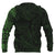 Hoodie Polynesian Green Tattoo Style - Polynesian Pride