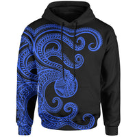 Polynesian Octopus Hoodie Blue Color Unisex Blue - Polynesian Pride