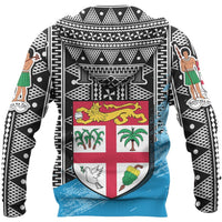 Fiji Tapa Hoodie Fiji Flag Coat of Arms Special - Polynesian Pride