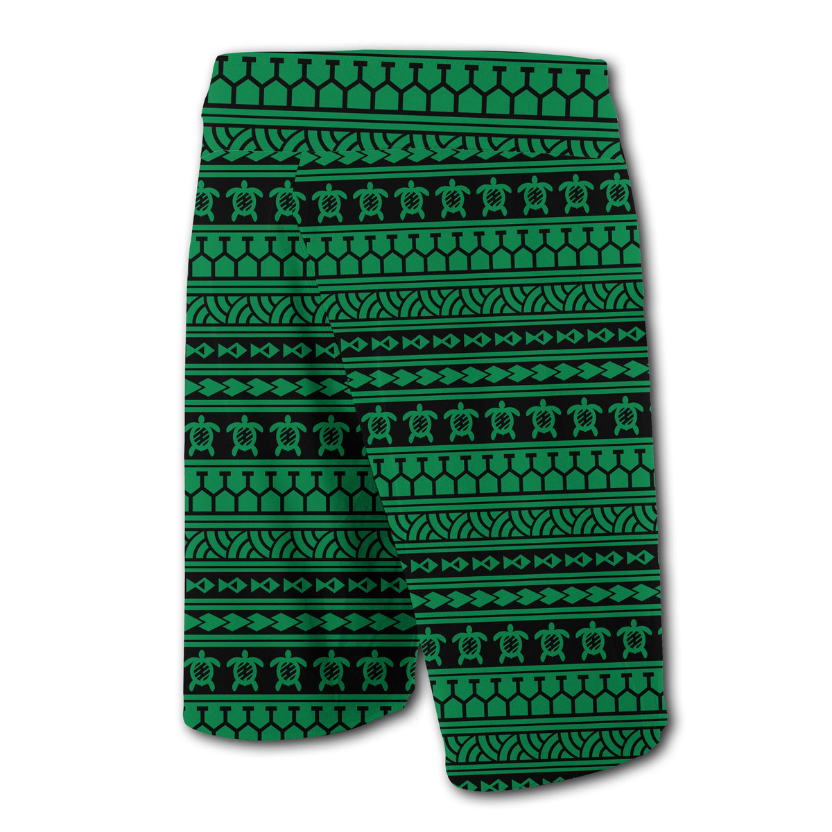 Hawaii Polynesian Tattoo Tribal Board Shorts Green - Polynesian Pride