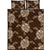 Brown Turtle Quilt Bed Set Black - Polynesian Pride