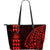 Coat of Arm Polynesian Red Large Leather Tote Red - Polynesian Pride