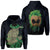 Polynesian Hula Man Helmet Hawaii Hoodie Blue Unisex Blue - Polynesian Pride