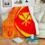 Hawaii Premium Blanket Kanaka Polynesian - Circle Style Red And Yellow White - Polynesian Pride