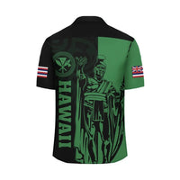 Polynesian Pride Shirt - Hawaii King Polynesian Hawaiian Shirt - Lawla Style Green - Polynesian Pride