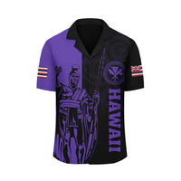 Polynesian Pride Shirt - Hawaii King Polynesian Hawaiian Shirt - Lawla Style Purple - Polynesian Pride