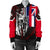 Polynesian Pride Jacket - Hawaii King Flag Polynesian Women's Bomber Jacket - Red - Polynesian Pride