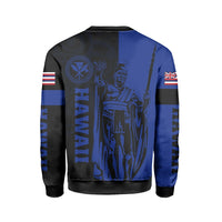 Polynesian Pride Shirt - Hawaii King Polynesian Sweatshirt - Lawla Style Blue - Polynesian Pride
