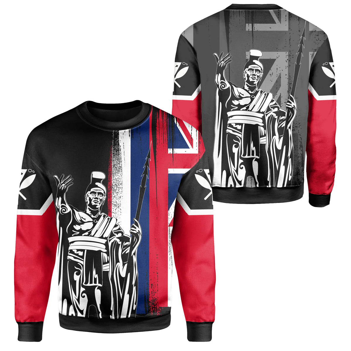Polynesian Pride Shirt - Hawaii King Flag Sweat Shirt - Polynesian Pride