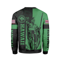 Polynesian Pride Shirt - Hawaii King Polynesian Sweatshirt - Lawla Style Green - Polynesian Pride