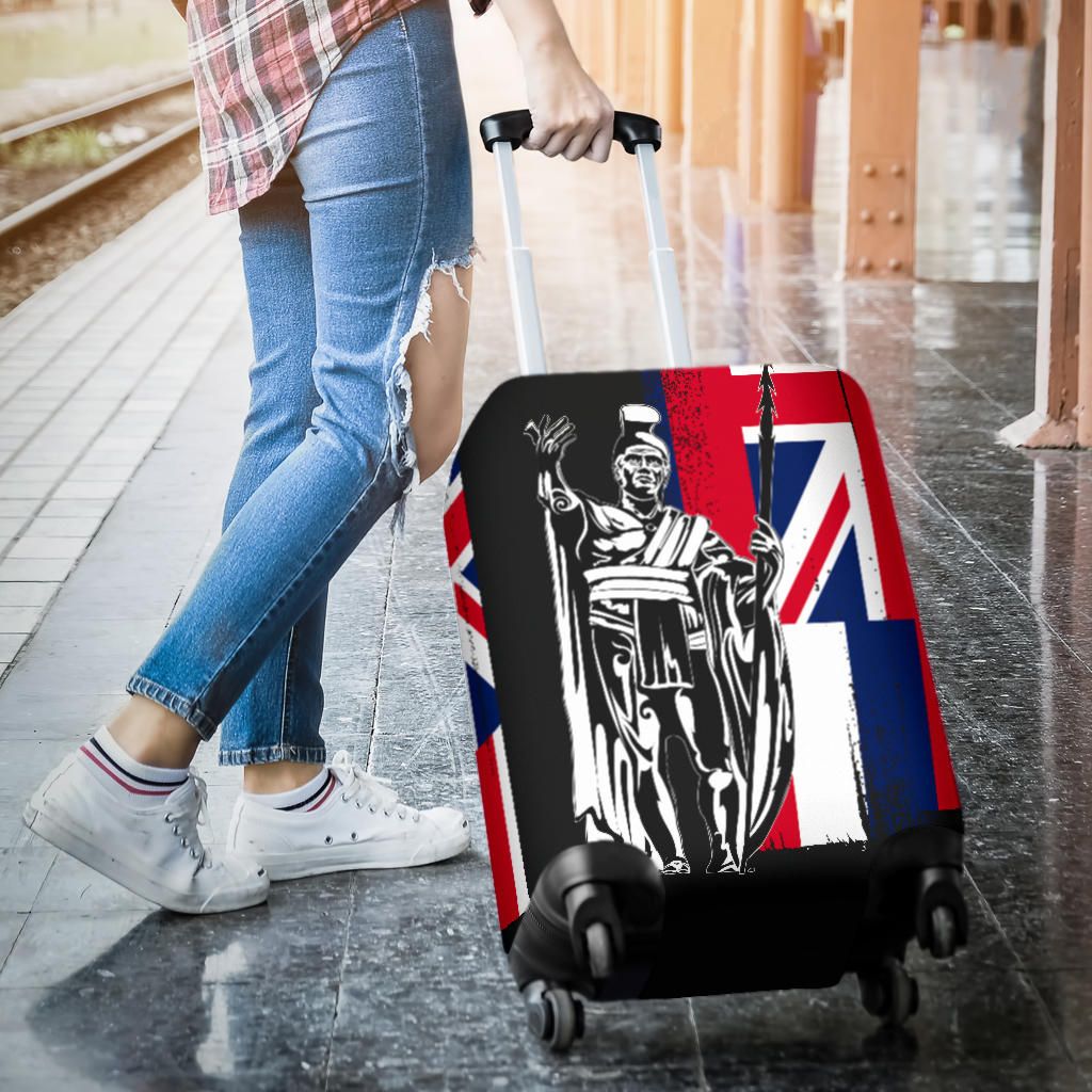 Polynesian Pride Accessory - Hawaii King Flag Luggage Covers - Polynesian Pride