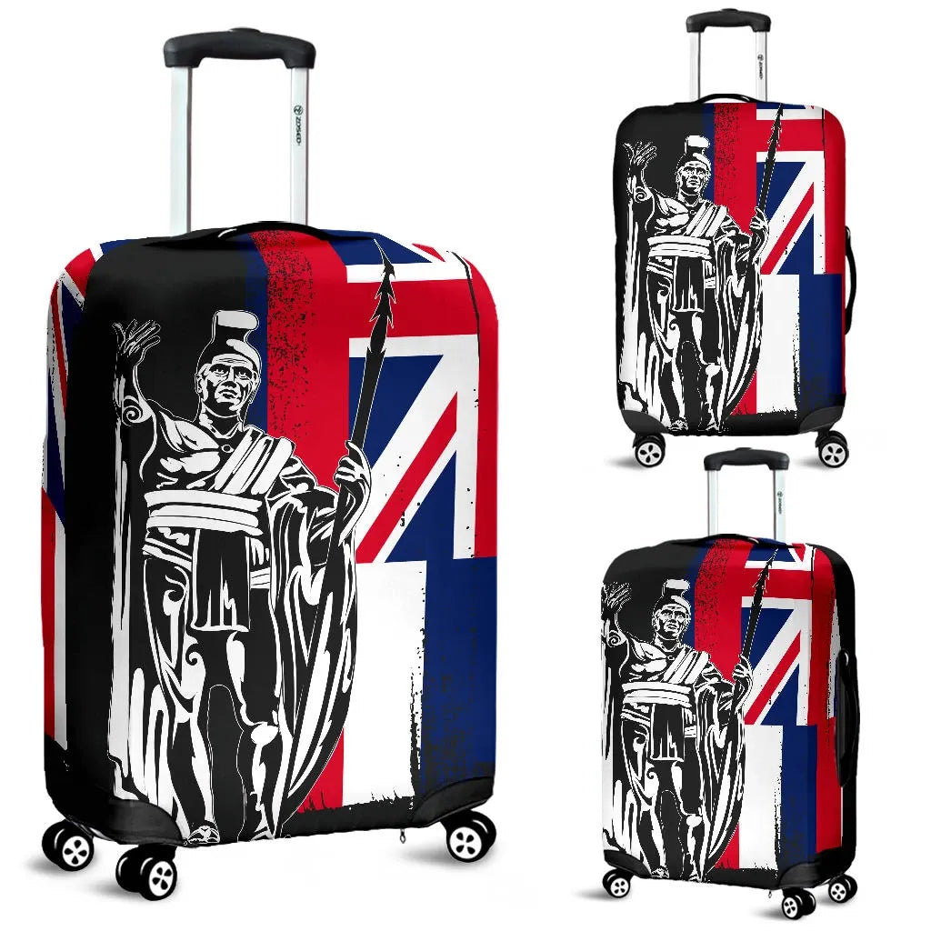 Polynesian Pride Accessory - Hawaii King Flag Luggage Covers - Polynesian Pride