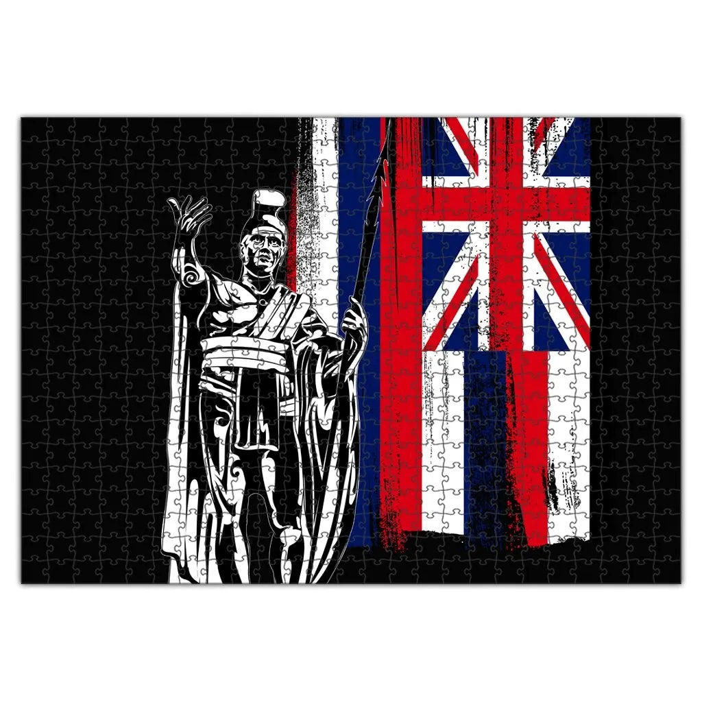 Polynesian Pride Puzzle - Hawaiian - Hawaii King Flag Puzzle - Polynesian Pride