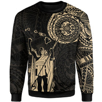 Polynesian Pride Clothing - Sweatshirt Hawaii King Kanaka Maoli - Tattoo Style - Polynesian Pride