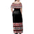 NE Maori Dress - Koru Lines Off Shoulder Long Dress - Polynesian Pride