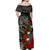 Polynesian Pride Dress - Tonga Hibiscus Tapa Kupesi Off Shoulder Long Dress - Polynesian Pride