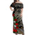 Polynesian Pride Dress - Tonga Hibiscus Tapa Kupesi Off Shoulder Long Dress  | Polynesian pride