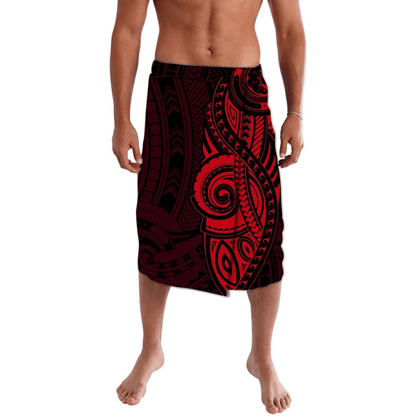 Polyneisian Pride Happy Father Day Lavalava I Love You Dad Polynesian Tribal Black LT9