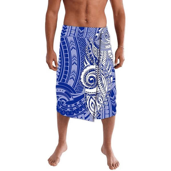 Polyneisian Pride Happy Father Day Lavalava I Love You Dad Polynesian Tribal Black LT9 main image 0