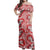Polynesian Pride Dress - Samoan Siapo Elei Hibiscus Off Shoulder Long Dress Long Dress Red - Polynesian Pride