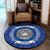 Polynesian Pride Home Set - Home Amrerican Samoa Round Carpet Round Carpet Blue - Polynesian Pride