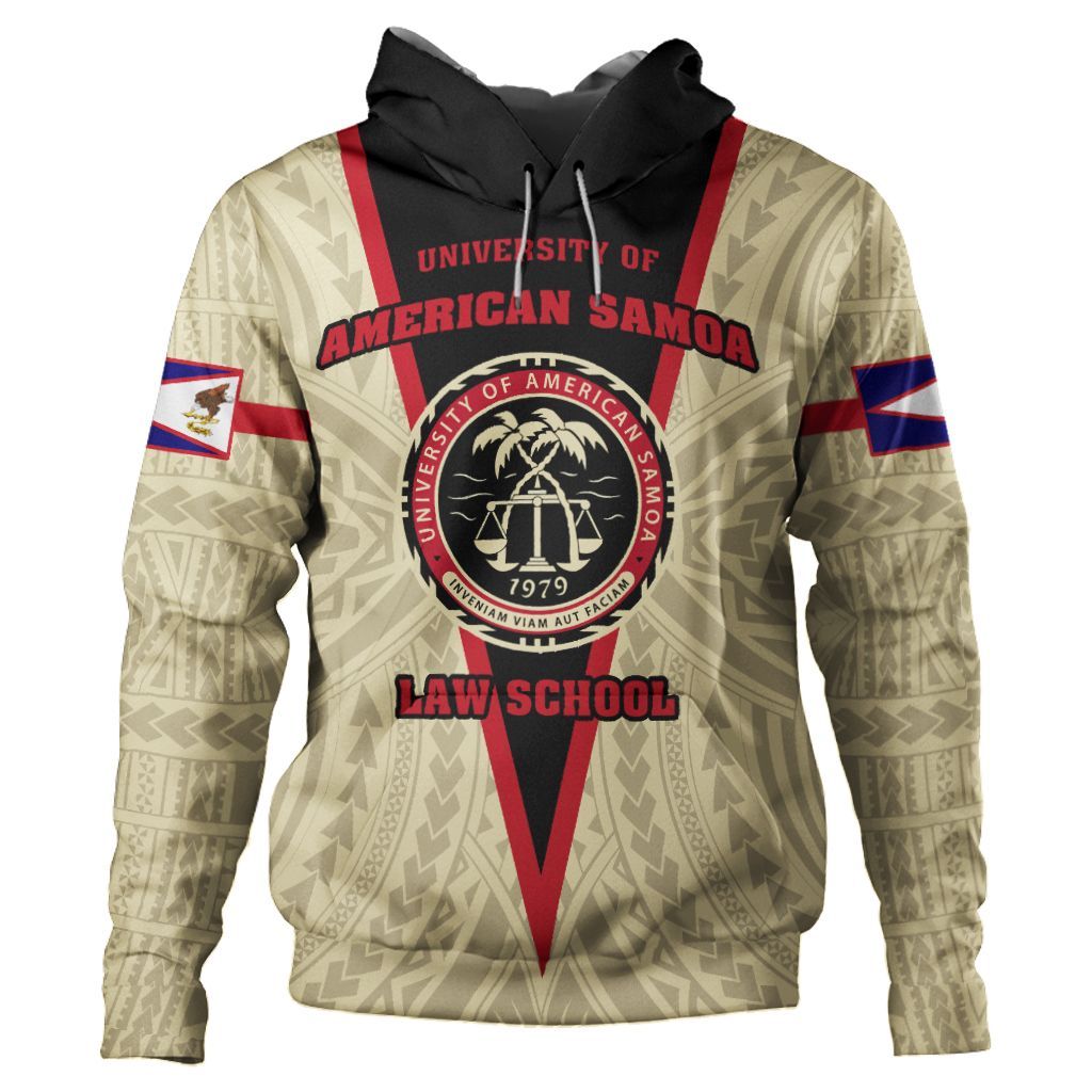 Samoan Hoodie American Samoa Law School Hoodie Unisex Beige - Polynesian Pride