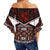 Tonga Clothing - Tonga Ngatu Kupesi Coat Of Arms Off Shoulder Wrap Waist Top - Polynesian Pride