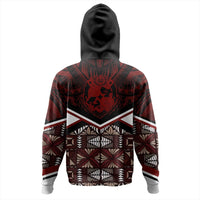Polynesian Pride Hoodie Tonga Hoodie Tonga Ngatu Kupesi Coat of Arms Zip Hoodie - Polynesian Pride