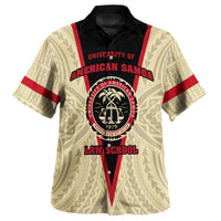Samoan Hawaiian Shirt - American Samoa Law School Hawaiian Shirt Unisex Beige - Polynesian Pride
