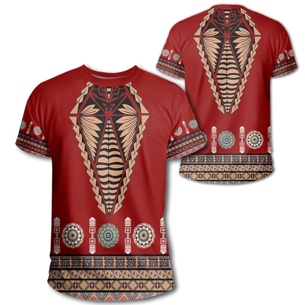 Polynesian Pride Tonga T Shirt Tonga Ngatu Design T Shirt Unisex Red - Polynesian Pride