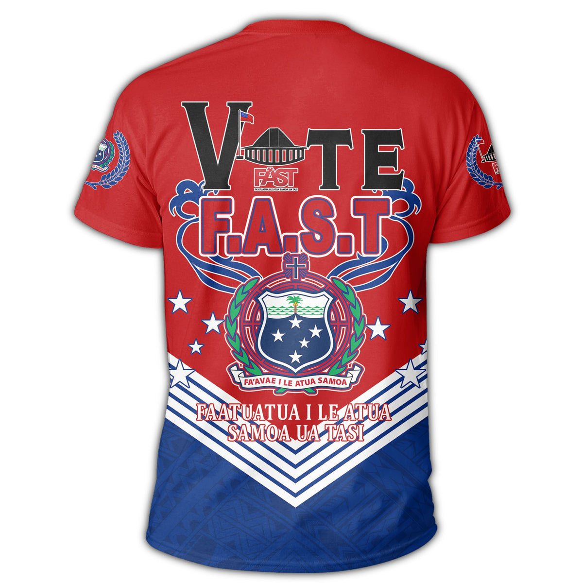 Polynesian Pride Samoan T Shirt Personalized Vote Samoa FAST T Shirt - Polynesian Pride