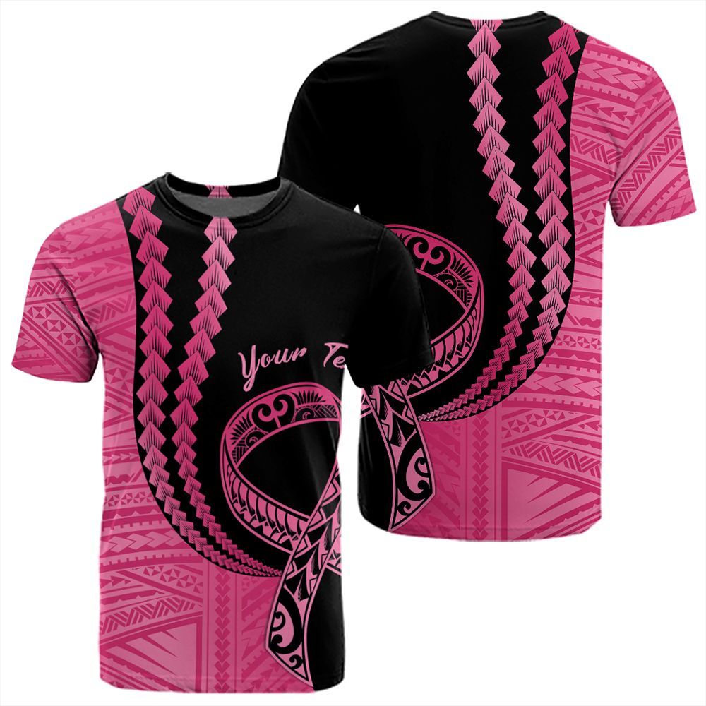 Polynesian Pride (Custom) T Shirt Pinktober Black T Shirt - Polynesian Pride