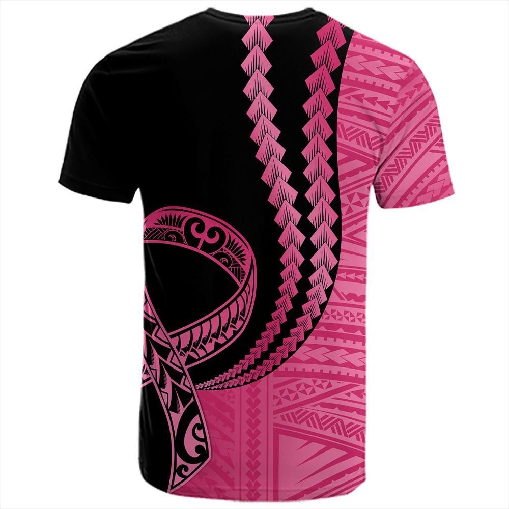 Polynesian Pride (Custom) T Shirt Pinktober Black T Shirt - Polynesian Pride