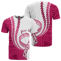 Polynesian Pride (Custom) T Shirt Pinktober White T Shirt - Polynesian Pride