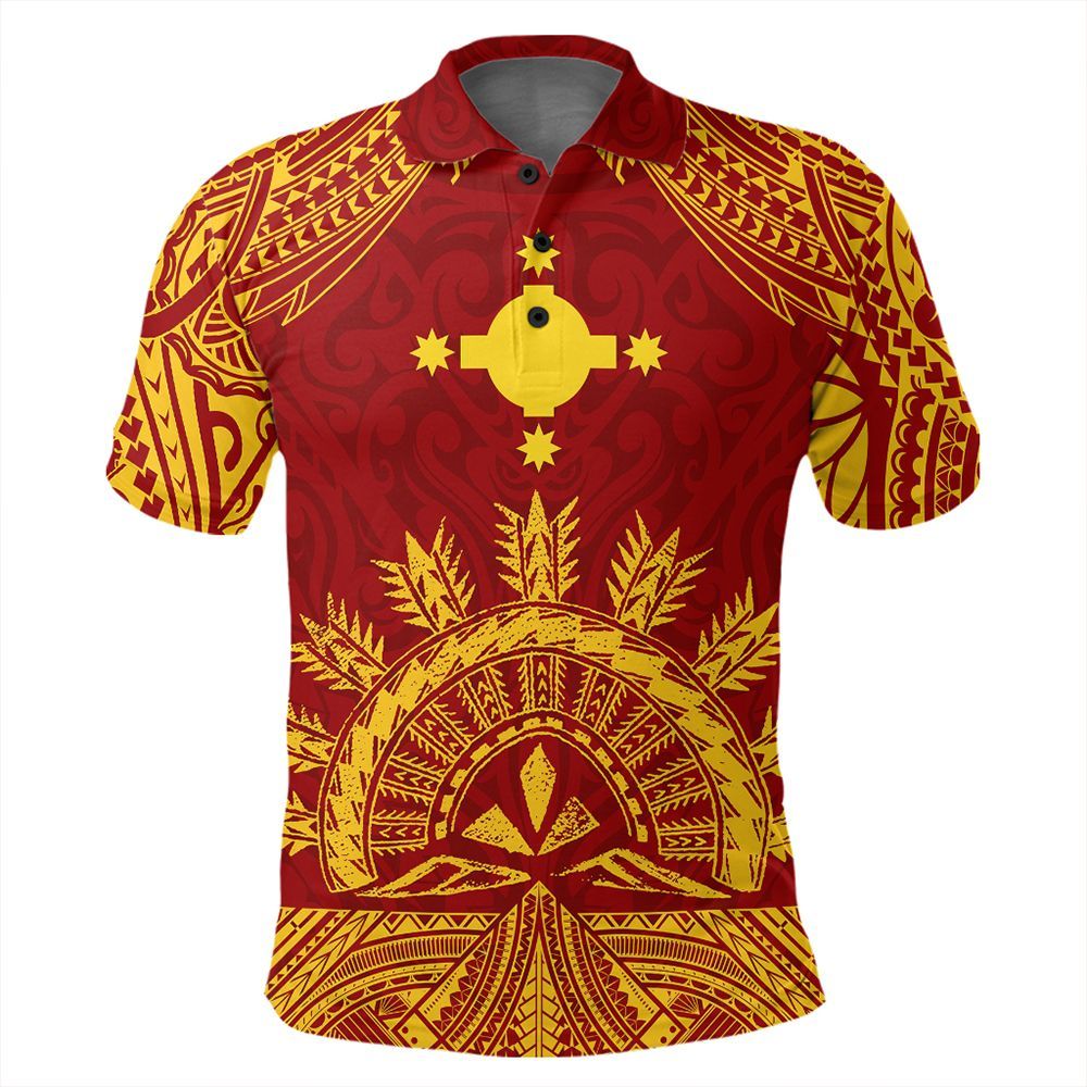 Polynesian Pride Apparel Fiji Polo Shirt Rotuma Polo Shirt Unisex Red - Polynesian Pride