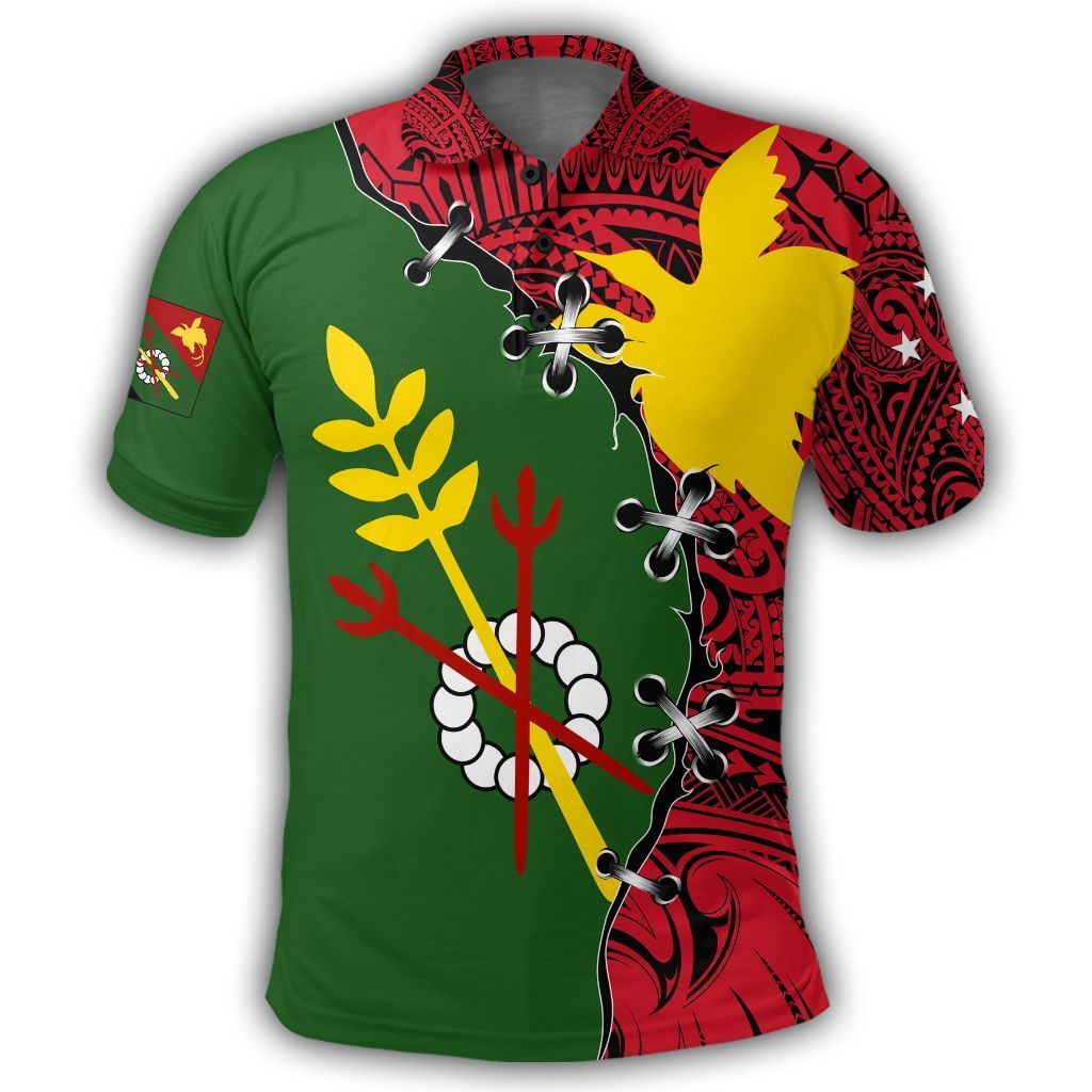 Polynesian Pride Apparel Chimbu Polo Shirt PNG Suture Style Unisex Red - Polynesian Pride