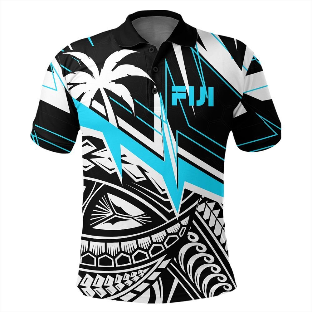 Polynesian Pride Apparel Fijian Polo Shirt Fiji Rugby 2021 Polo Shirt Unisex Black - Polynesian Pride