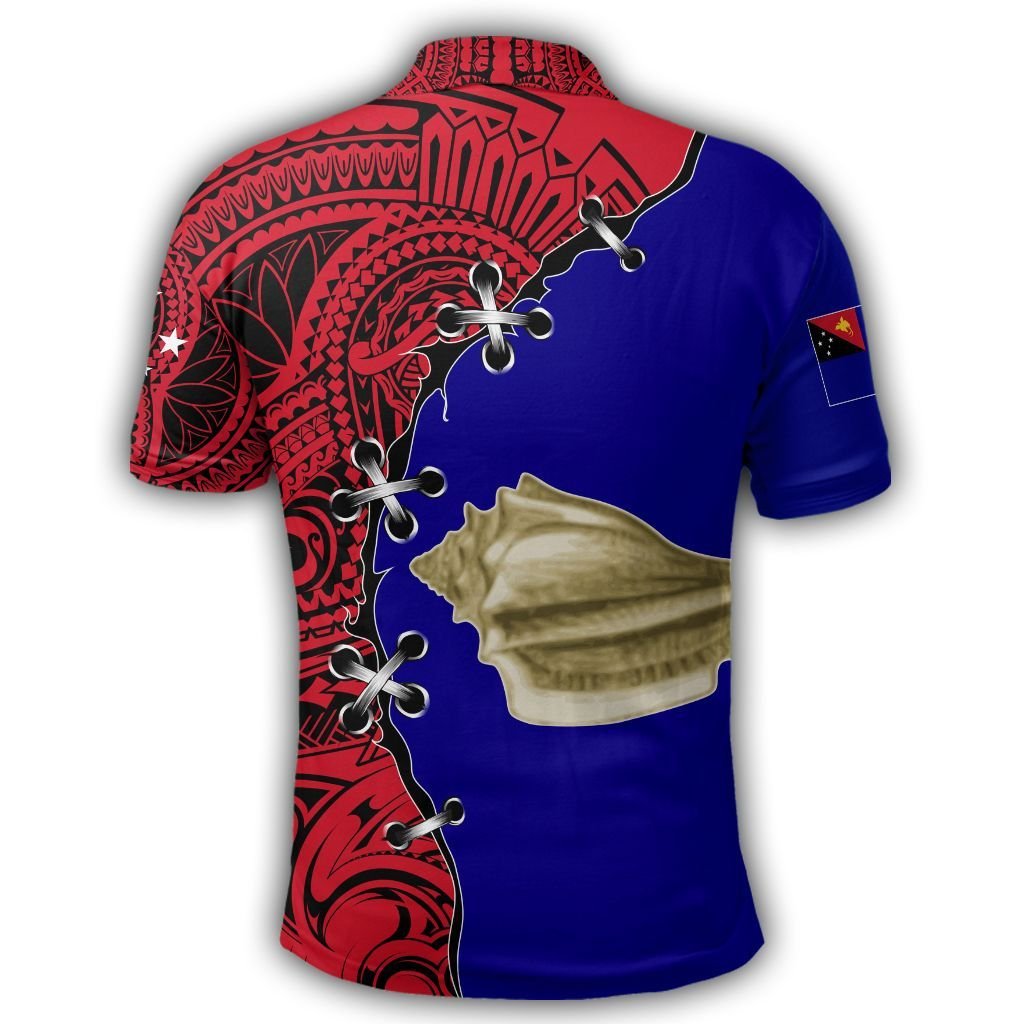 Polynesian Pride Apparel West New Britain Polo Shirt PNG Suture Style - Polynesian Pride