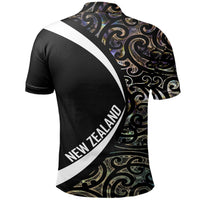 Polynesian Pride Apparel Paua Shell Maori Whakairo Polo Shirt Circle Style - Polynesian Pride