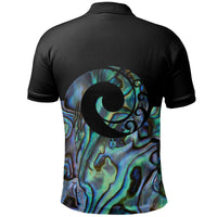 Polynesian Pride Apparel Koru New Zealand Polo Shirt, Paua Shell Golf Shirt 01 - Polynesian Pride