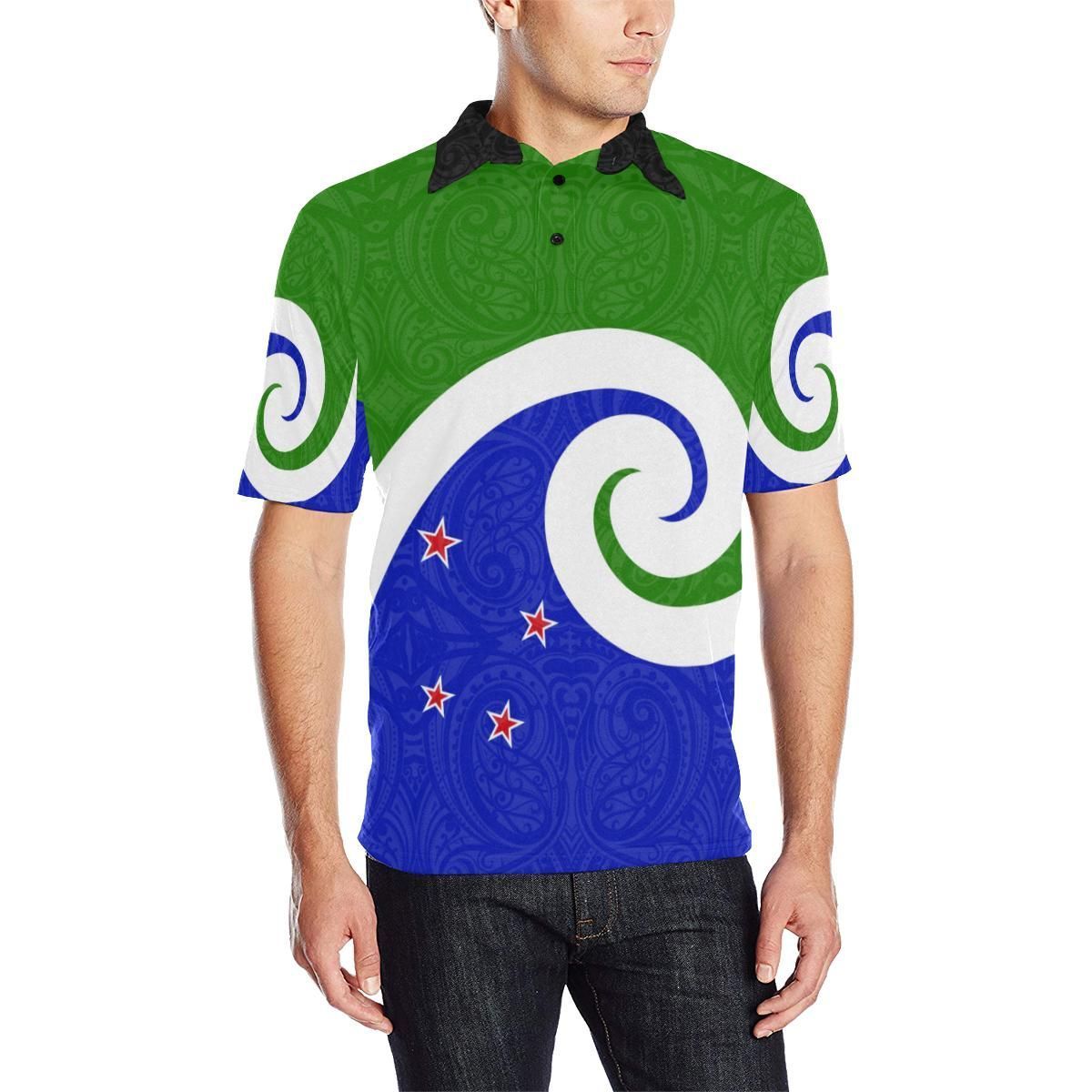 Polynesian Pride Apparel New Zealand Koru Polo Shirt Unisex Green - Polynesian Pride