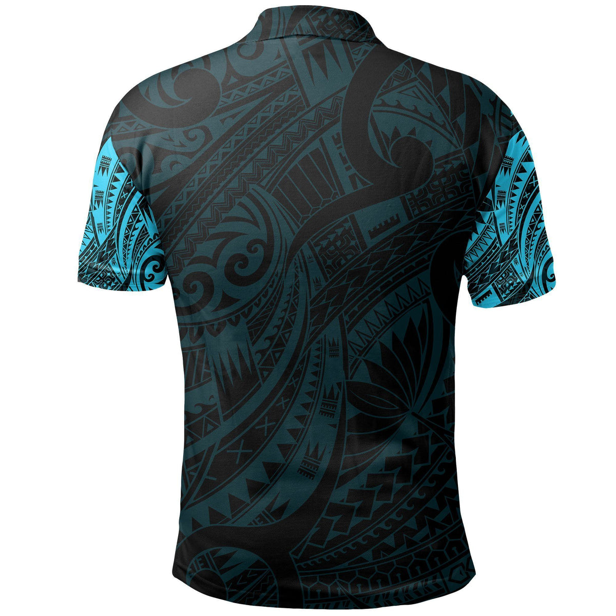 Polynesian Pride Apparel Manaia Maori Tattoo Polo Shirt Blue - Polynesian Pride